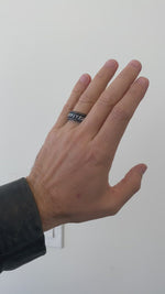 Men's Black Chain Ring