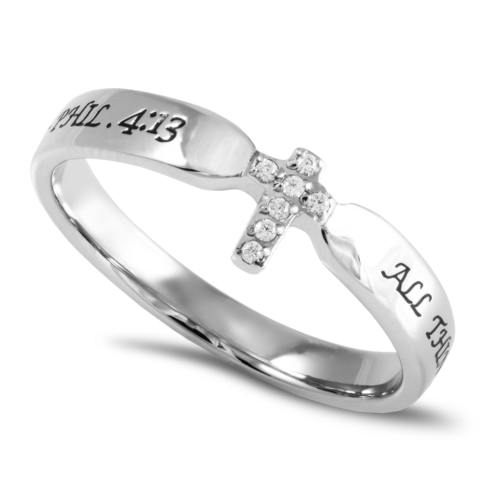 Women's CZ Tiny Tip Ring