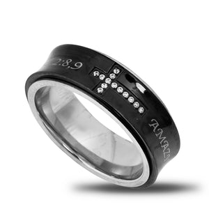 Girl's Black Spinner Ring