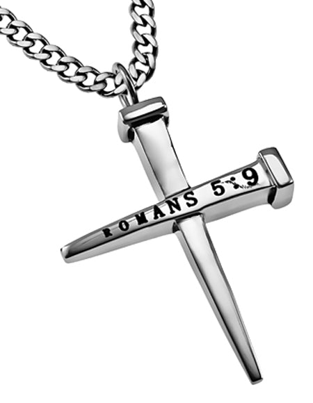 2 Nail Cross Necklace
