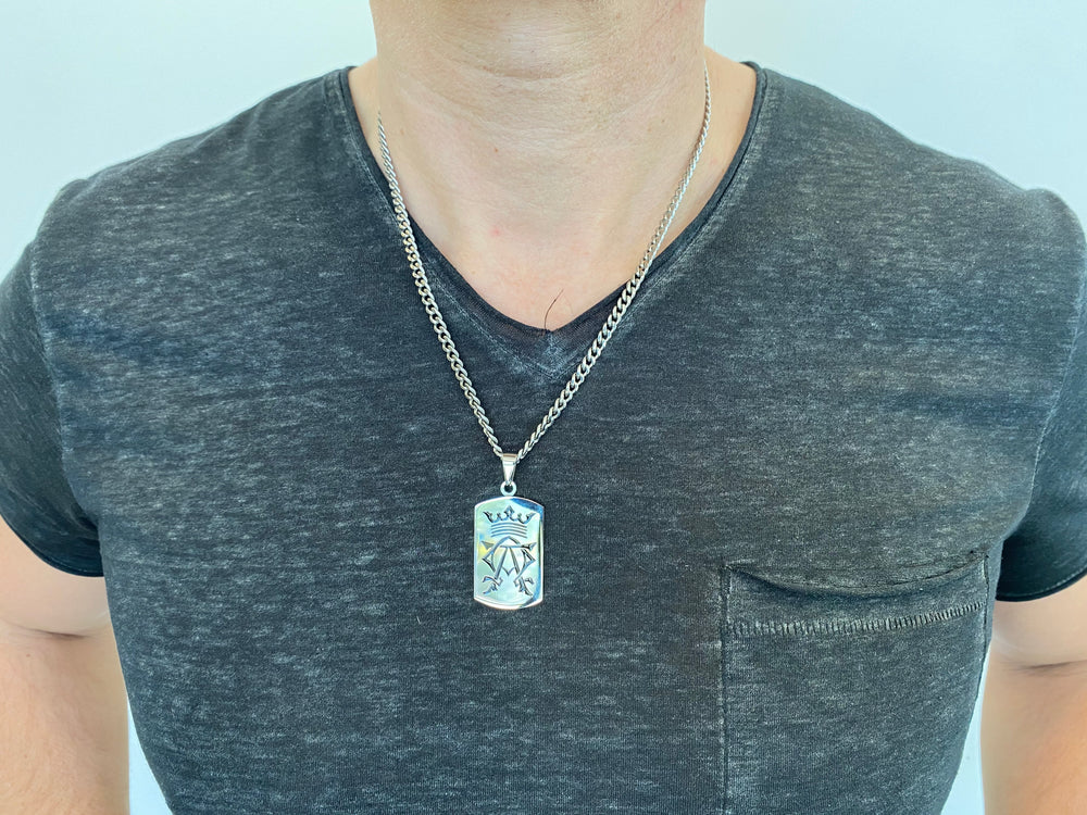 Men's Alpha Omega Dog Tag