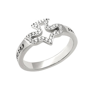 Women's CZ Dove Ring