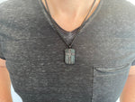 Men's Black Chain Cross Necklace