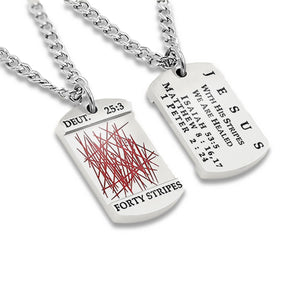 Men's 40 Stripes Dog Tag