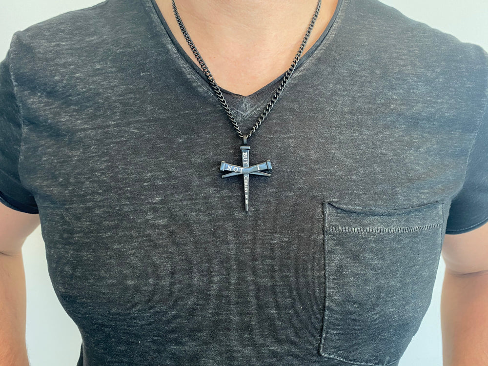 Men's Third Hour Cross Necklace