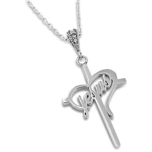 Women's Heart's Desire Cross Necklace