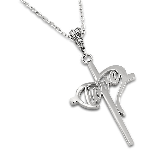 Women's Heart's Desire Cross Necklace