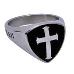 Men's R2 Shield Cross Ring