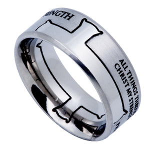 Men's Silver Iron Cross Ring