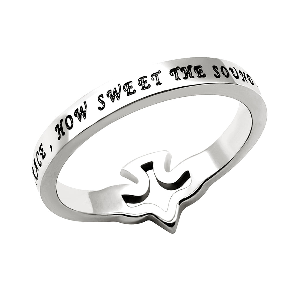 Women's CZ Dove Ring