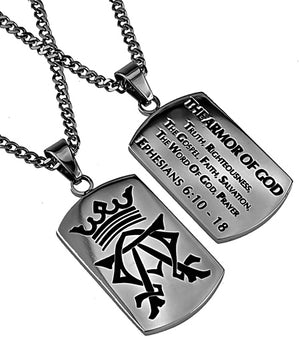 Men's Alpha Omega Dog Tag