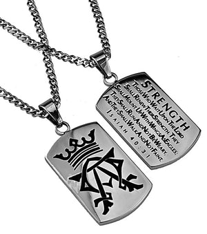 Men's Alpha Omega Dog Tag