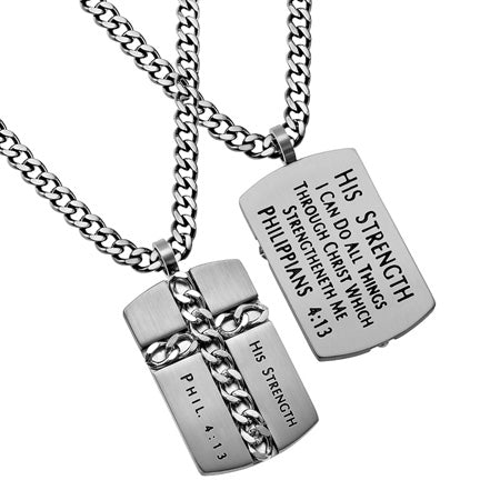 Men's Silver Chain Cross Collection