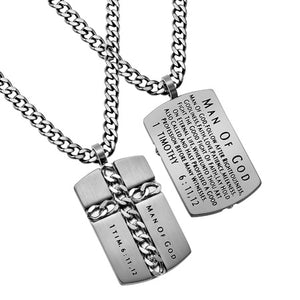 Men's Silver Chain Cross Collection