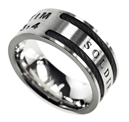 Men's Cable Ring