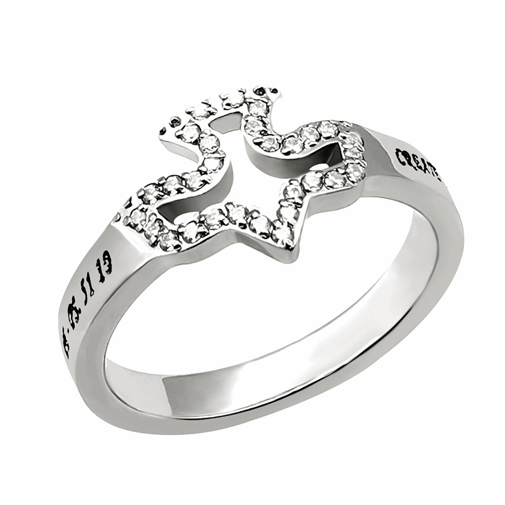 Women's CZ Dove Ring