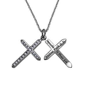 Women's CZ Twin Cross Collection