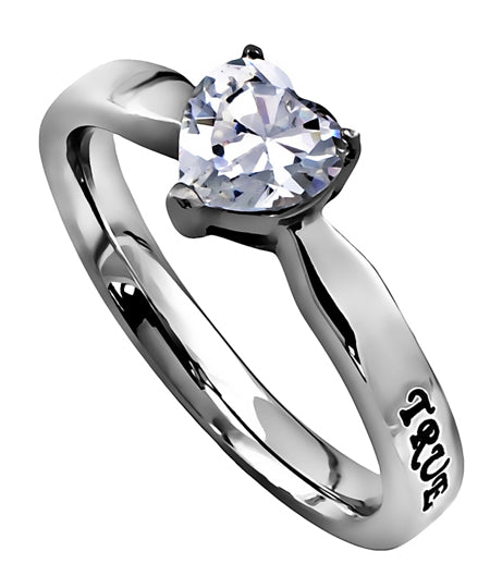 Women's CZ Heart Ring