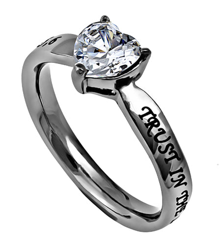 Women's CZ Heart Ring