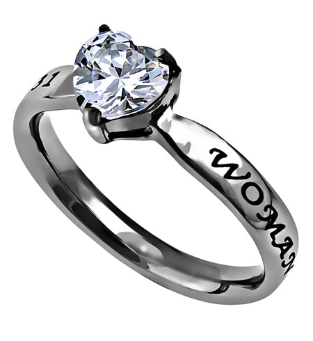 Women's CZ Heart Ring