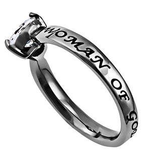 Women's CZ Heart Ring