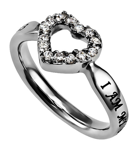 Women's CZ Open Heart Ring