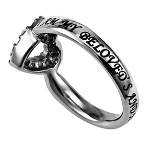 Women's CZ Open Heart Ring