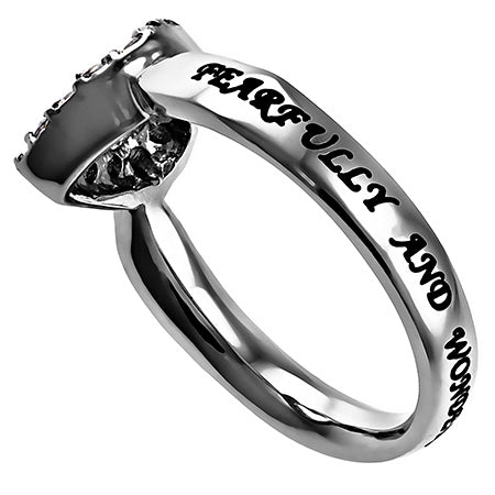 Women's CZ Open Heart Ring