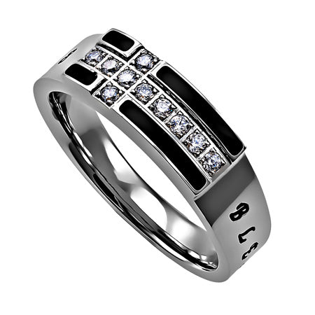 Women's Black Ensign Ring