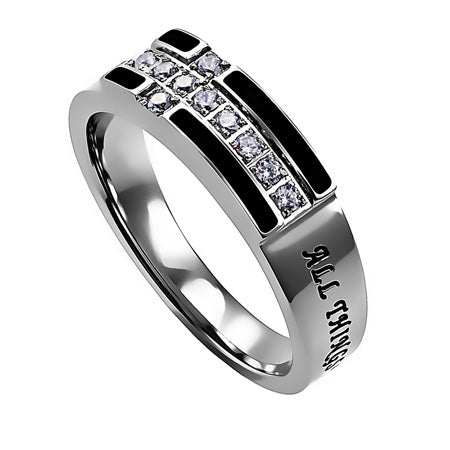 Women's Black Ensign Ring