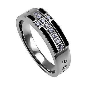 Women's Black Ensign Ring