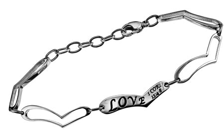 Women's Heart Link Bracelet