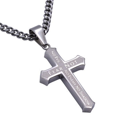 Inlay Cross Necklace