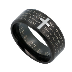 Men's Black Logos Ring