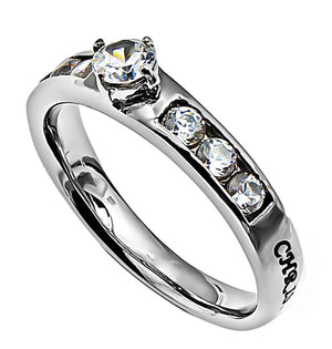 Women's Princess Solitaire Ring