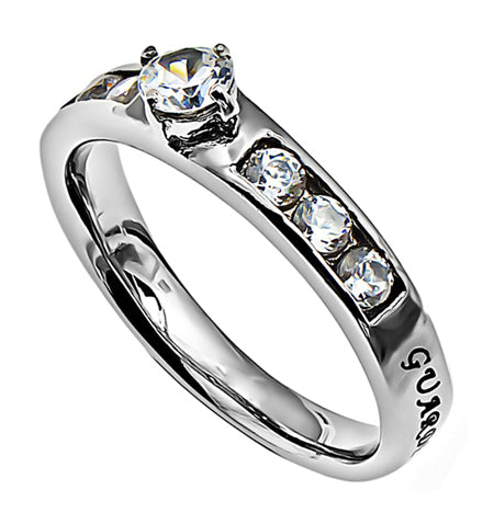 Women's Princess Solitaire Ring