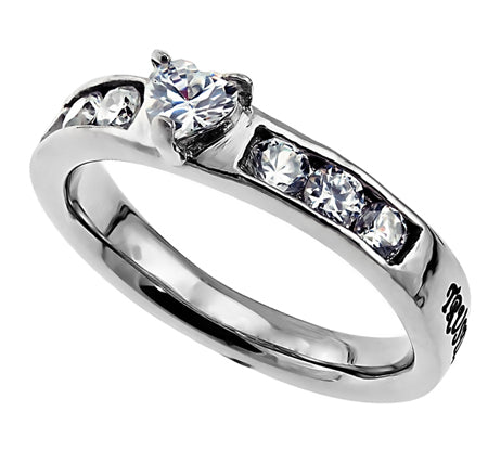 Women's Princess Solitaire Ring