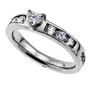 Women's Princess Solitaire Ring