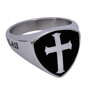 Men's R2 Shield Cross Ring