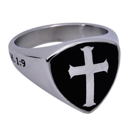 Men's R2 Shield Cross Ring