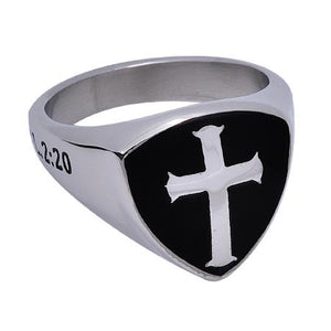 Men's R2 Shield Cross Ring