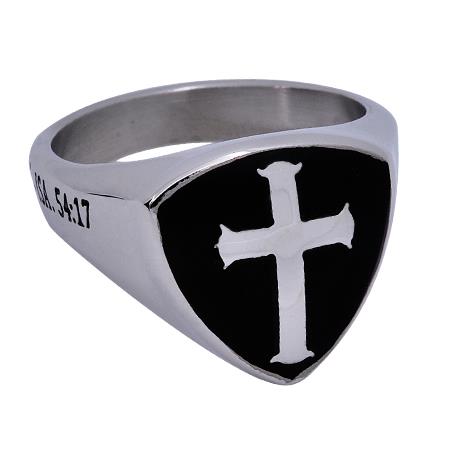 Men's R2 Shield Cross Ring