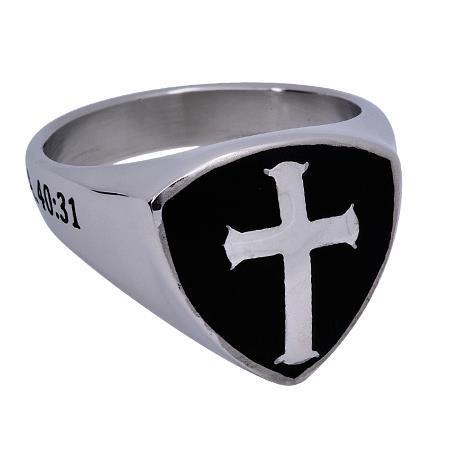 Men's R2 Shield Cross Ring