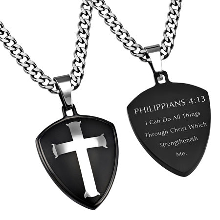 Men's Black R2 Shield Cross Collection