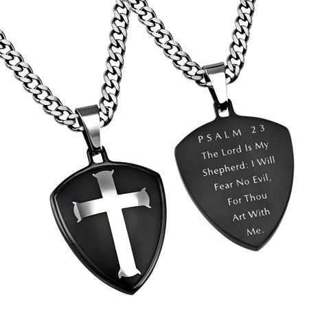 Men's Black R2 Shield Cross Collection