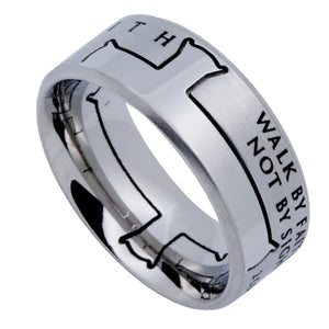 Men's Silver Iron Cross Ring