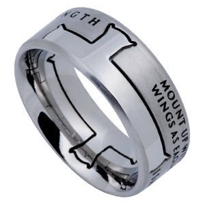 Men's Silver Iron Cross Ring