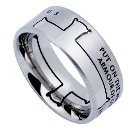 Men's Silver Iron Cross Ring