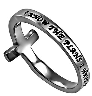 Women's Sideways Cross Ring