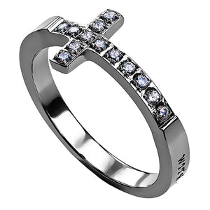 Women's Sideways Cross Ring